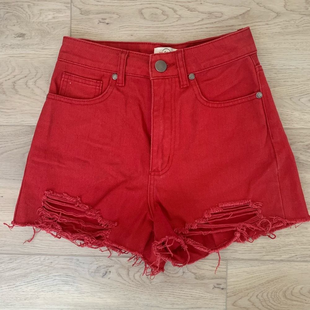 Cotton On High Waist Denim Shorts